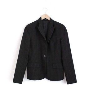 Theory Gabe Black Stripe Single Button Blazer